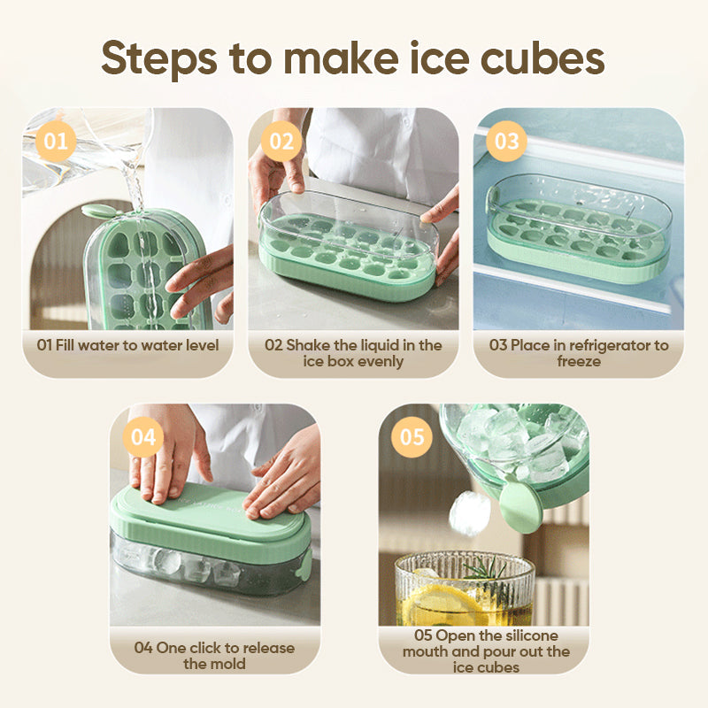 Press The Ice Cube Box
