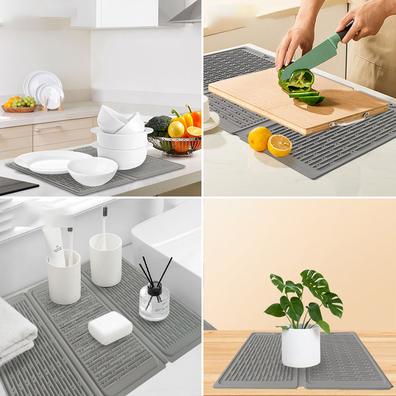 Silicone Drying Mat For Kitchen Counter