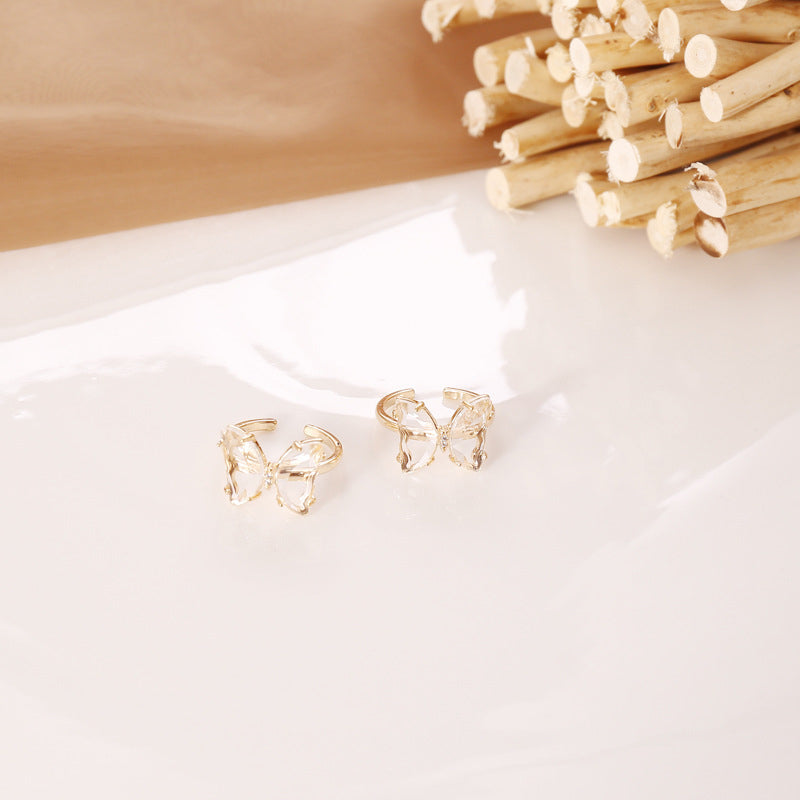Fashion and Fresh Butterfly Necklace and Ring