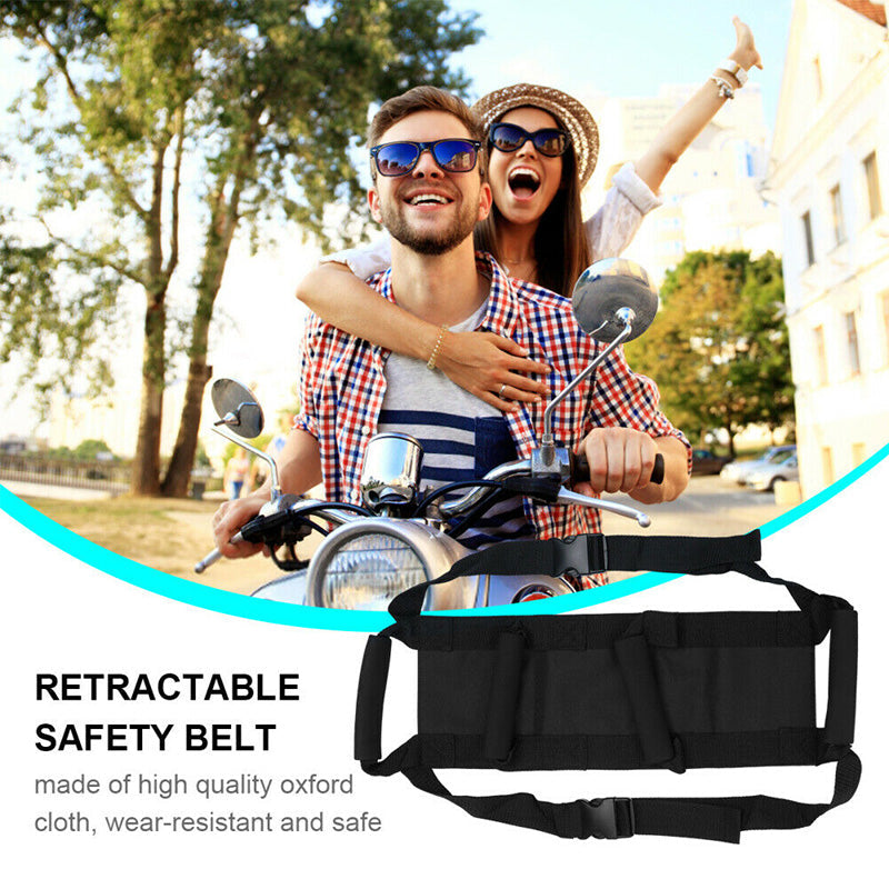 Motorcycle Passenger Safety Belt System