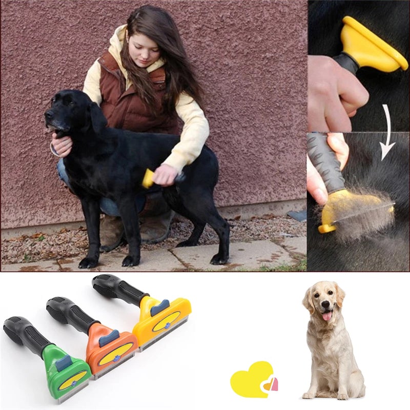 Pet hair removal brush