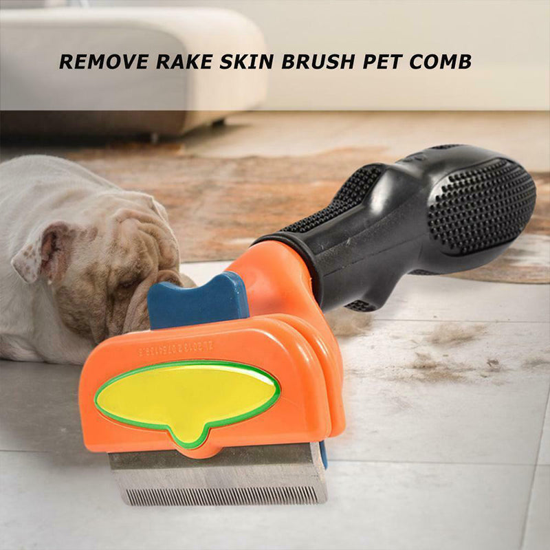 Pet hair removal brush