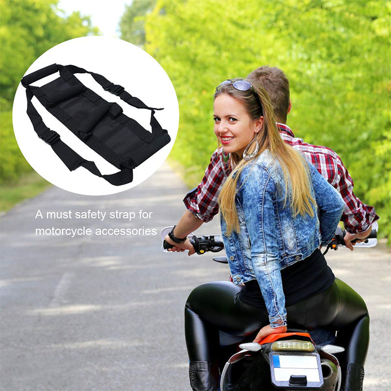 Motorcycle Passenger Safety Belt System