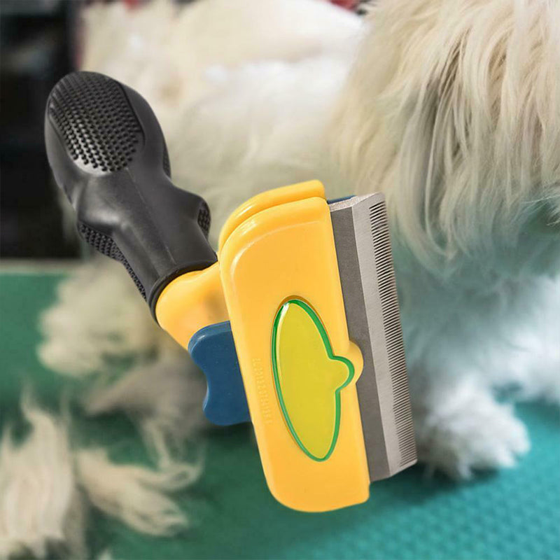 Pet hair removal brush