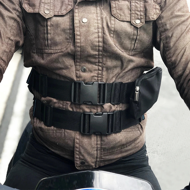 Motorcycle Passenger Safety Belt System
