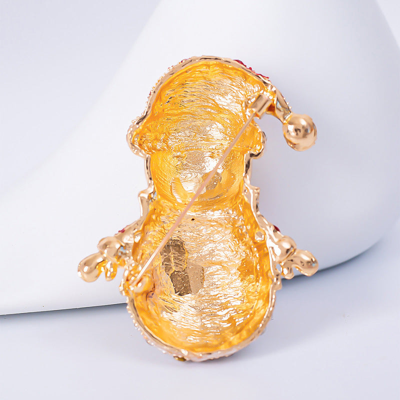 Christmas Snowman Brooch