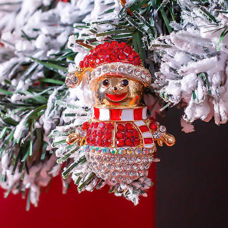 Christmas Snowman Brooch