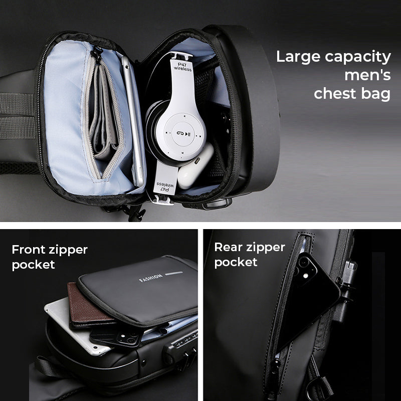 ✨BIG SALE✨🎁brilliant gift——💼USB Charging Sport Sling Anti-theft Shoulder Bag