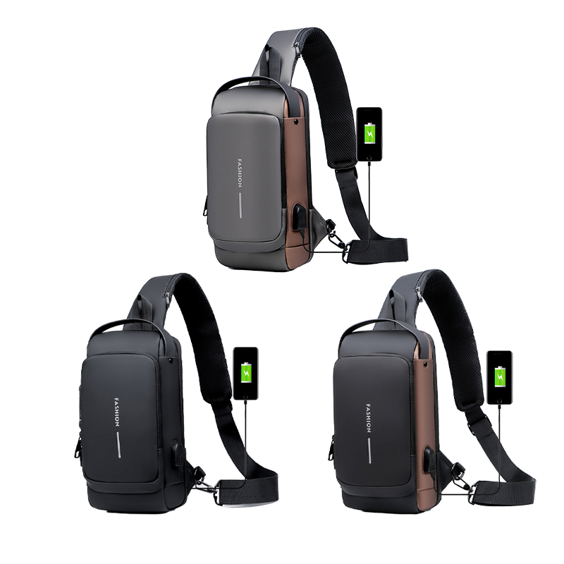 ✨BIG SALE✨🎁brilliant gift——💼USB Charging Sport Sling Anti-theft Shoulder Bag
