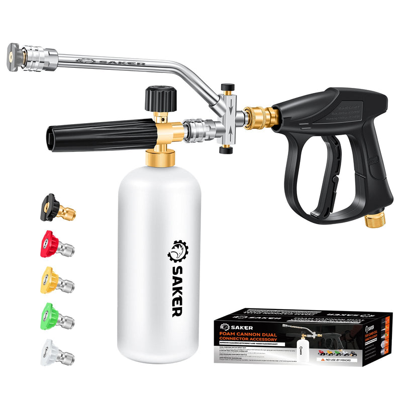 Enhance Your Car Washing Experience -  Foam Cannon Dual Connector Accessory