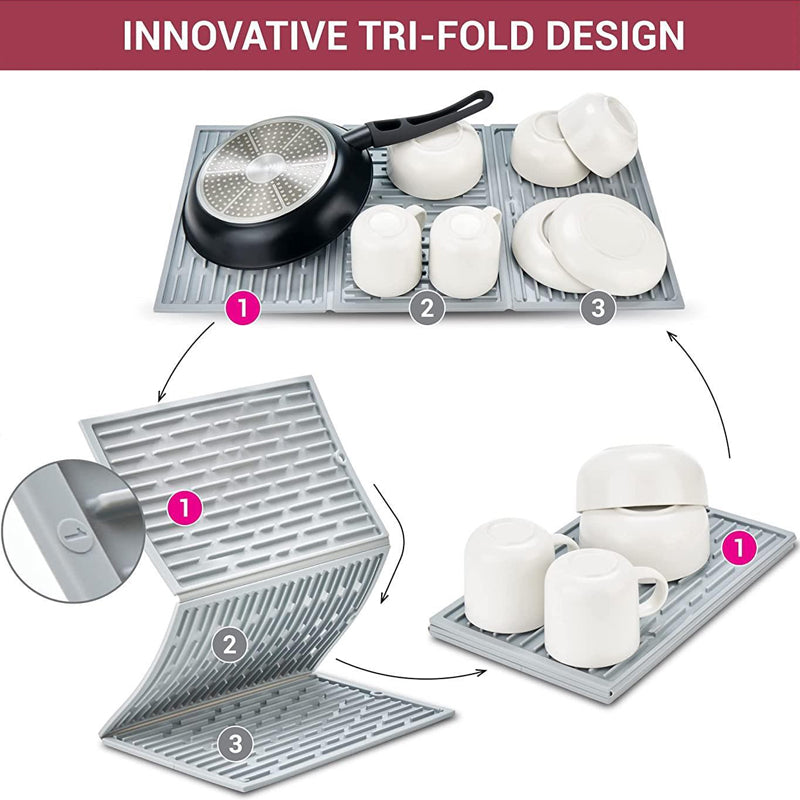 Silicone Drying Mat For Kitchen Counter