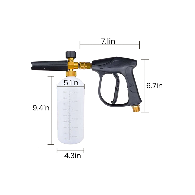 Enhance Your Car Washing Experience -  Foam Cannon Dual Connector Accessory