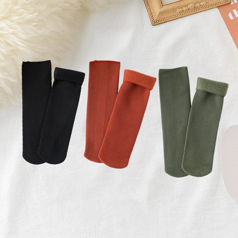 Thickening Winter Soft Velvet Snow Socks
