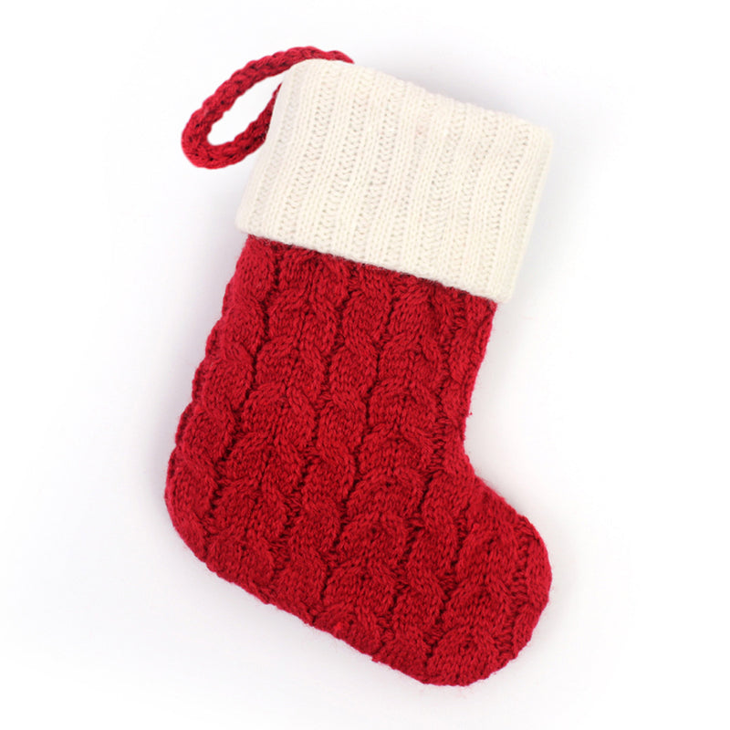 Christmas Letter Knit Stocking