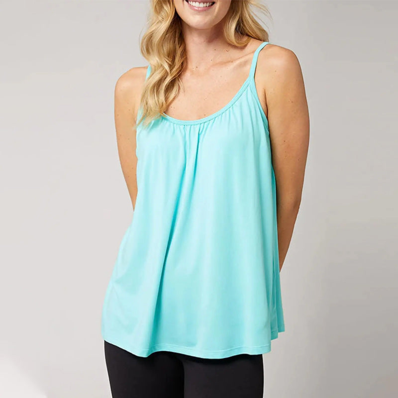 Loose-fitting Tank Top With Built-in Bra