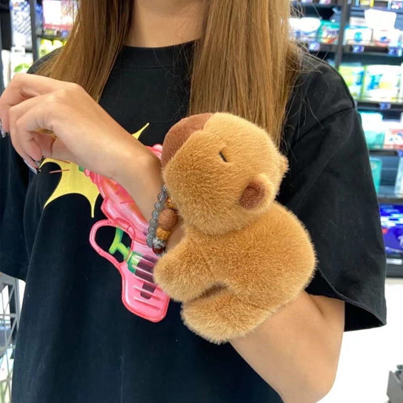 Capybara Plush Snap-on Bracelet