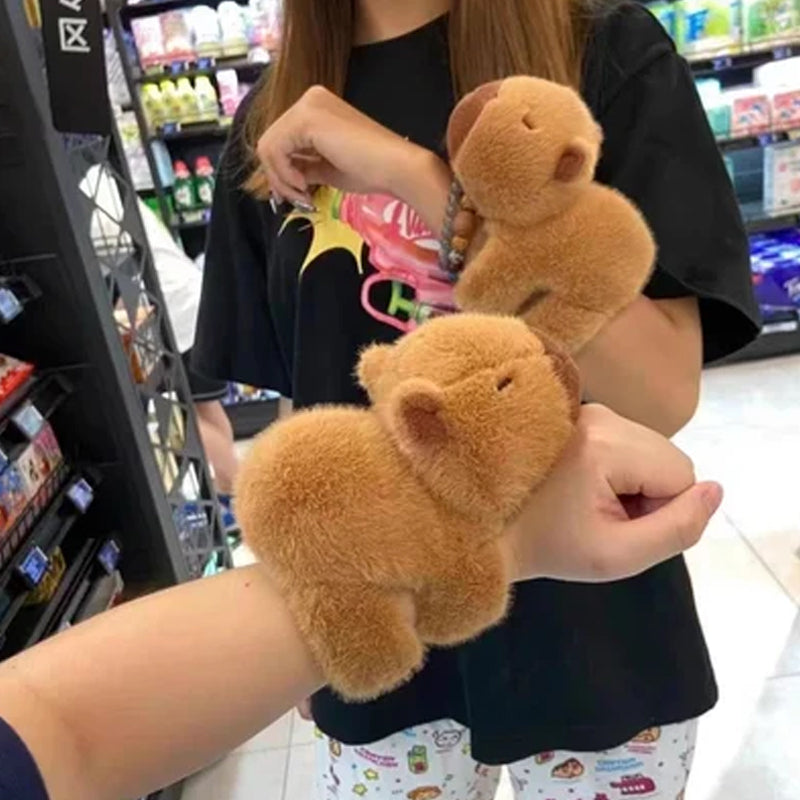 Capybara Plush Snap-on Bracelet
