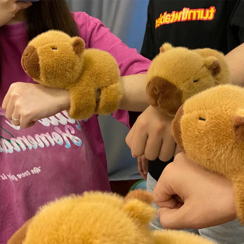 Capybara Plush Snap-on Bracelet