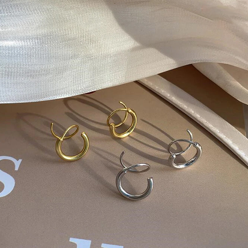 Double Twist Spiral Earrings
