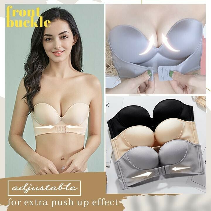 Strapless Front Buckle Lift Bra