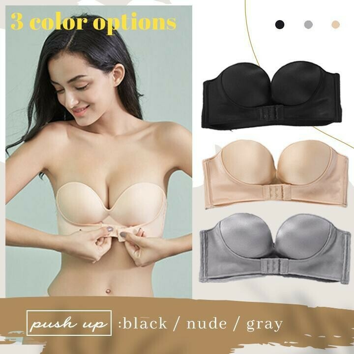 Strapless Front Buckle Lift Bra