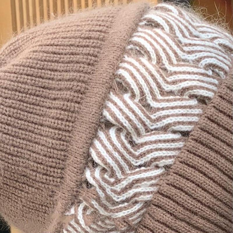 All-match Lovely Knitting Thickening Hat Scarf