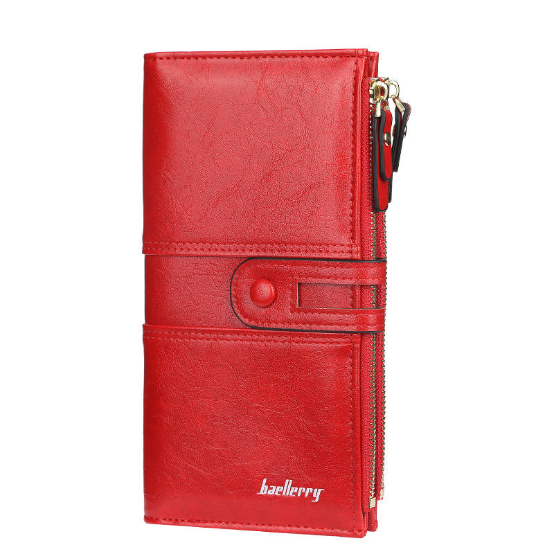 Women's Bifold Zipper Clutch Purse