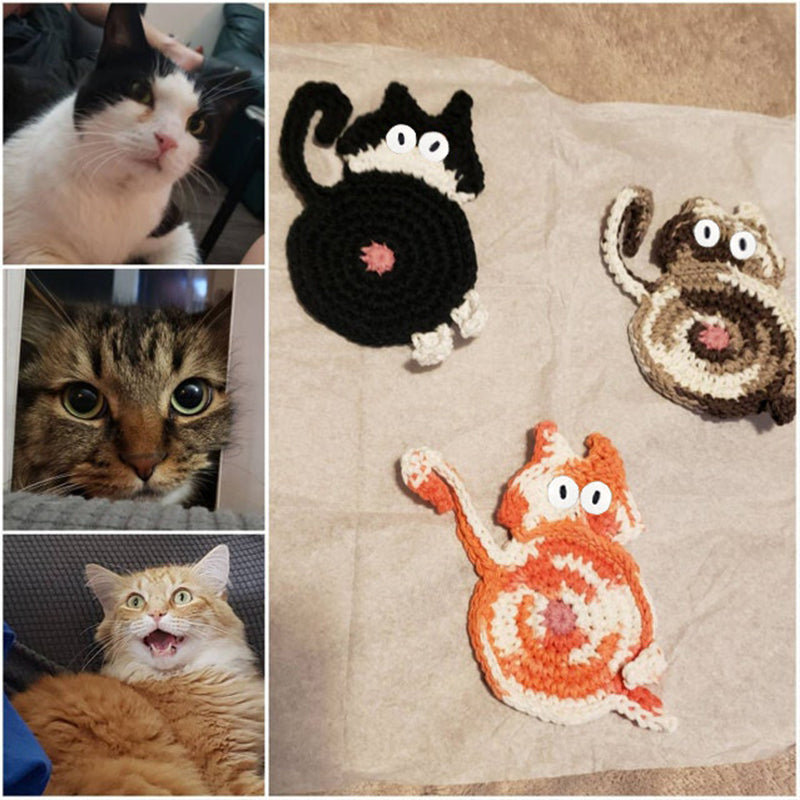 🎄Pre-sale for seven days🐱Cat Butt Coasters🎉