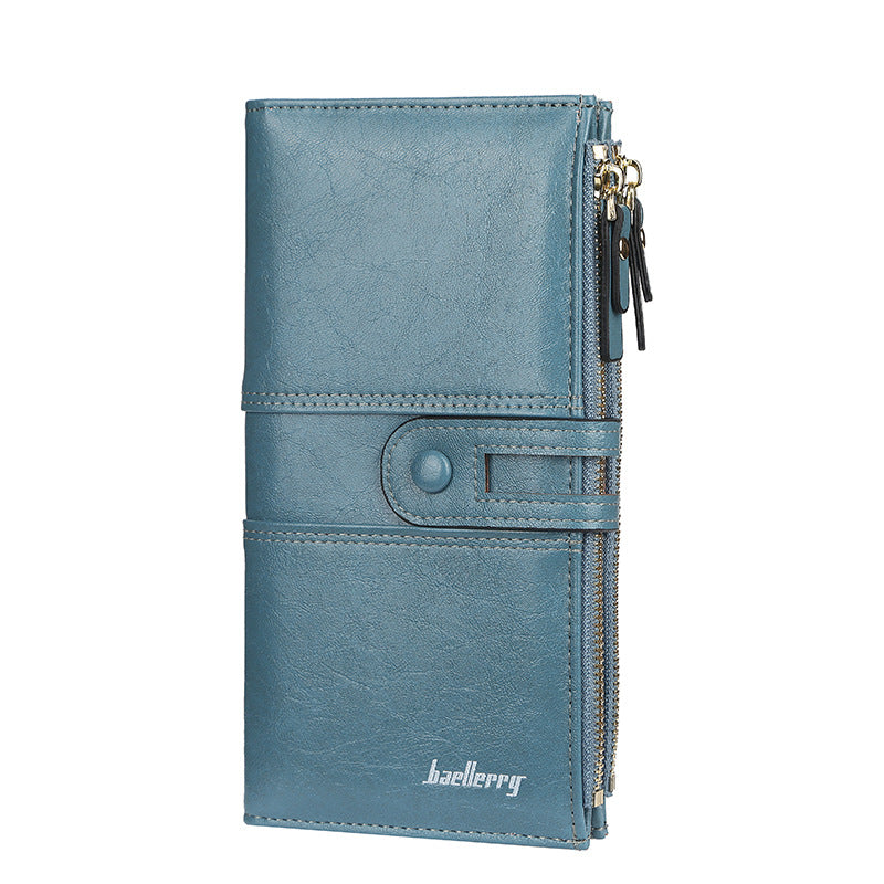 Women's Bifold Zipper Clutch Purse