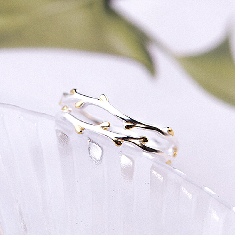 Branch Gold Leaf Ring