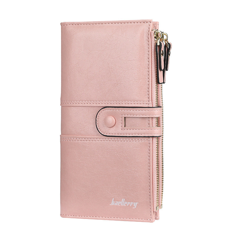 Women's Bifold Zipper Clutch Purse