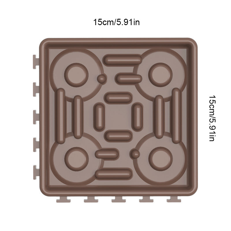 Removable Anti-Choking Slow Food Dish for Dogs