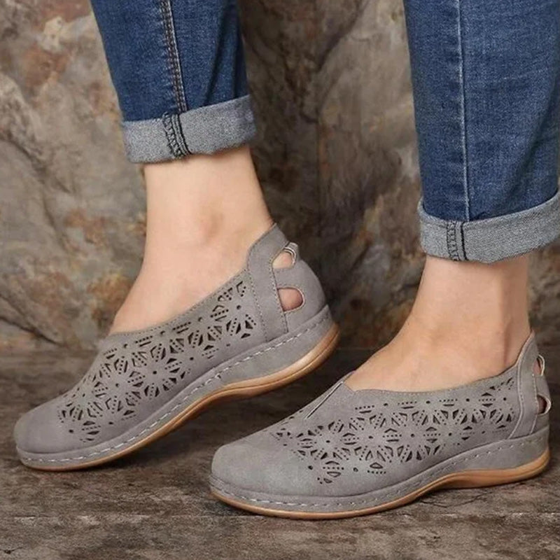 Women Hollow Out Comfy Casual Flats