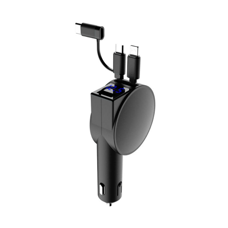 3-in-1 Retractable Fast Charging Car Adapter