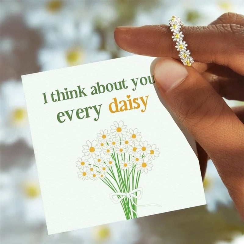 Adjustable Little Daisy Ring