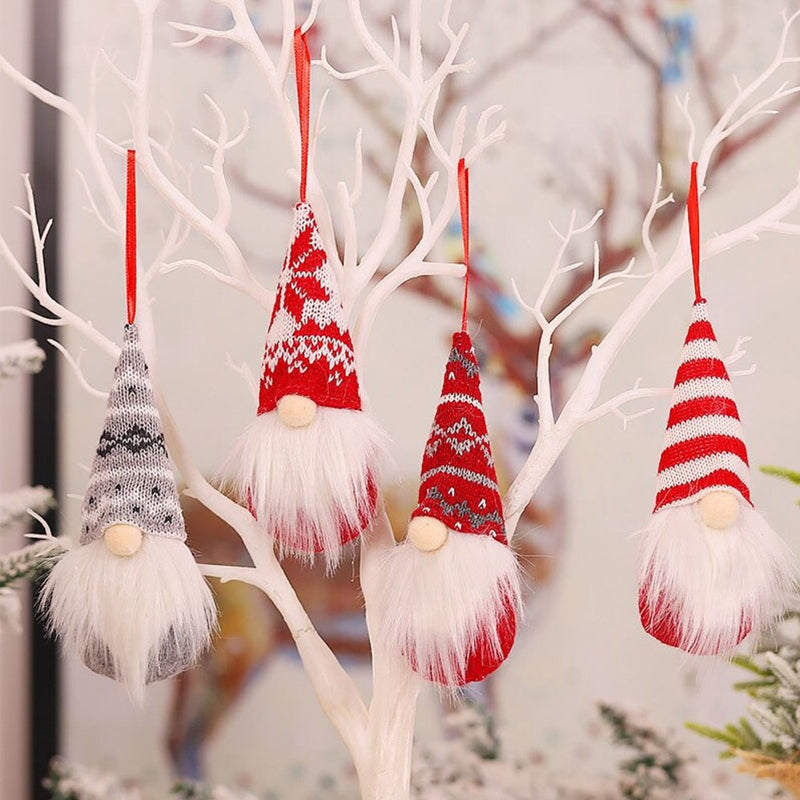 Christmas Tree Hanging Gnome Ornament