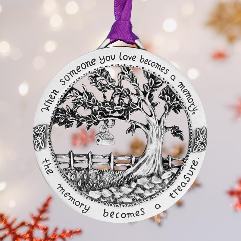 "When Someone You Love Becomes a Memory" Life Tree Memorial Ornament
