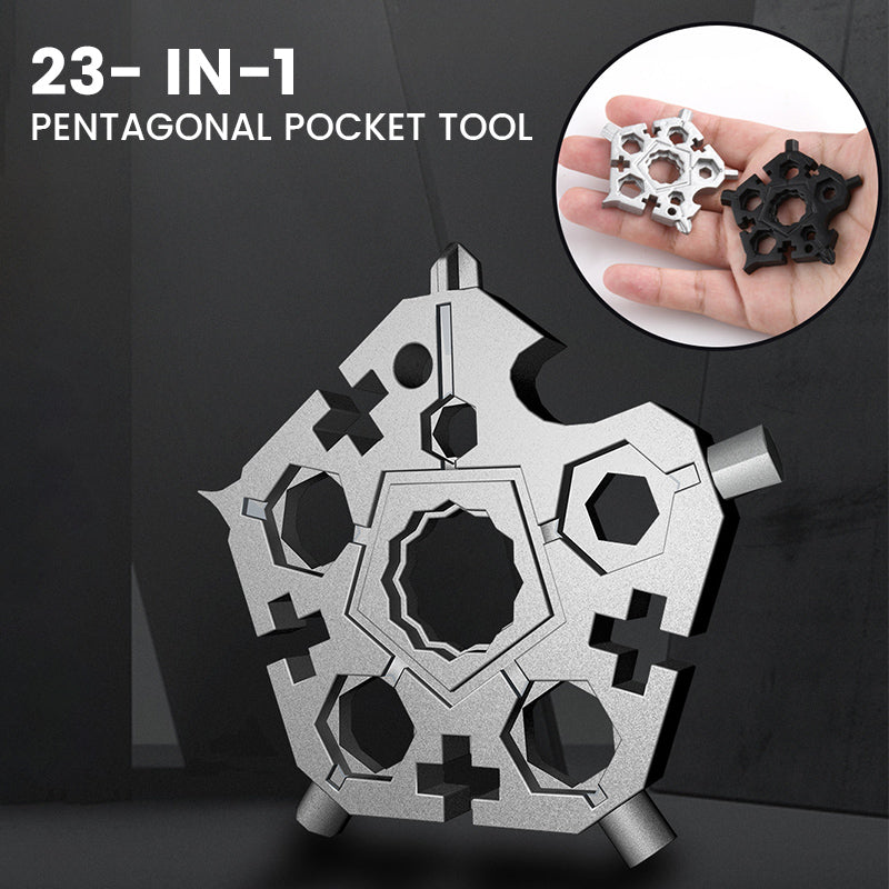 23- in-1 Pentagonal Pocket Tool