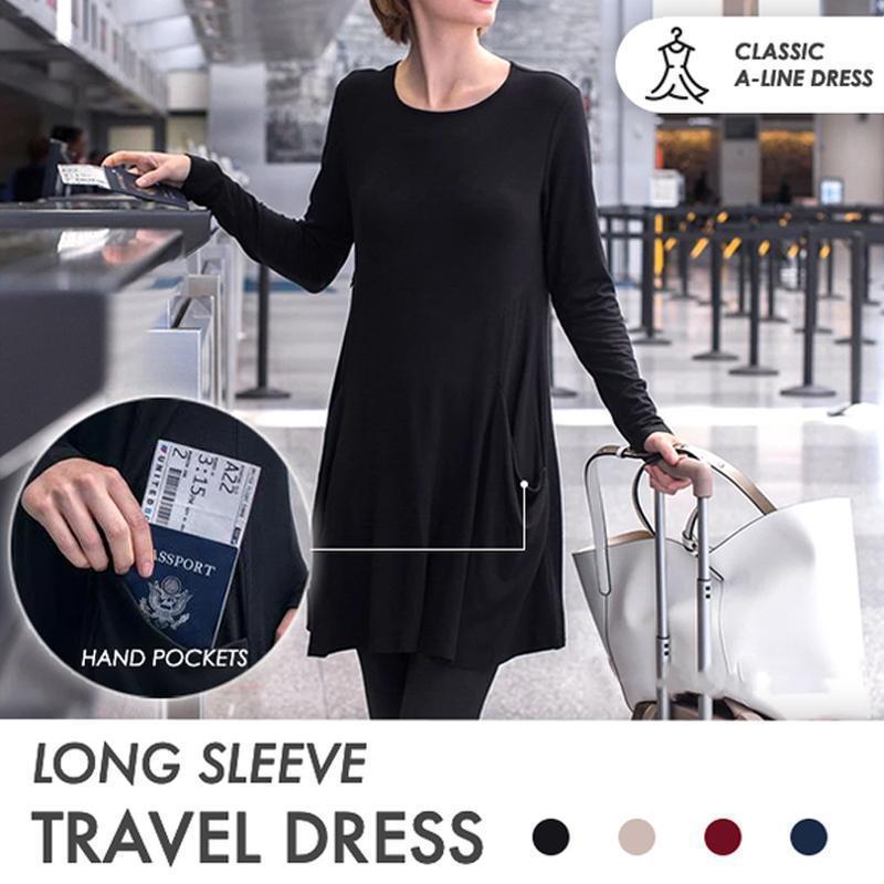 Long Sleeve Sweatshirt Travel Dress