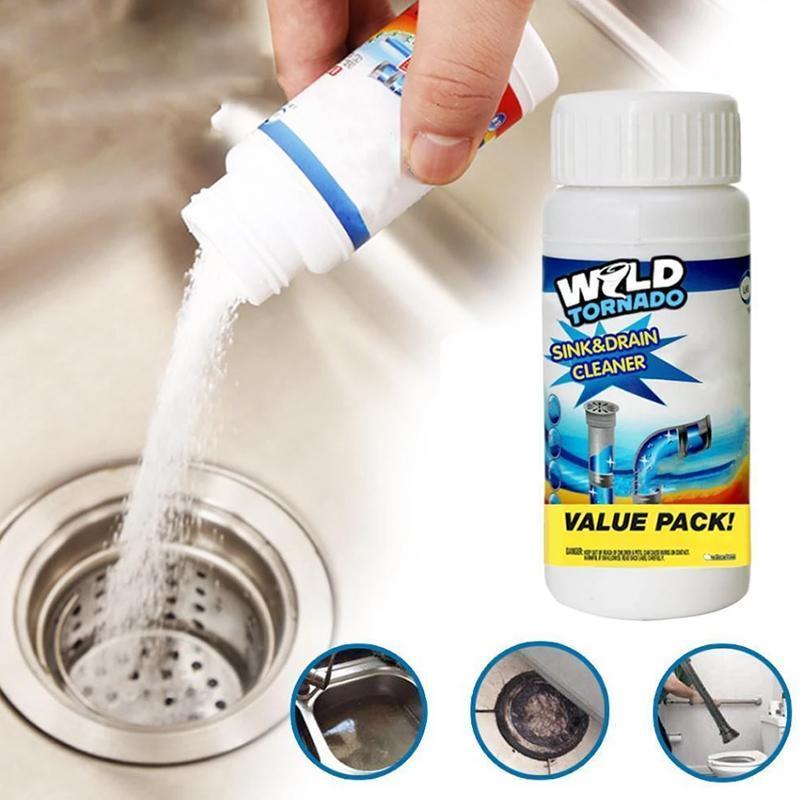 Powerful washbasin and drain cleaner