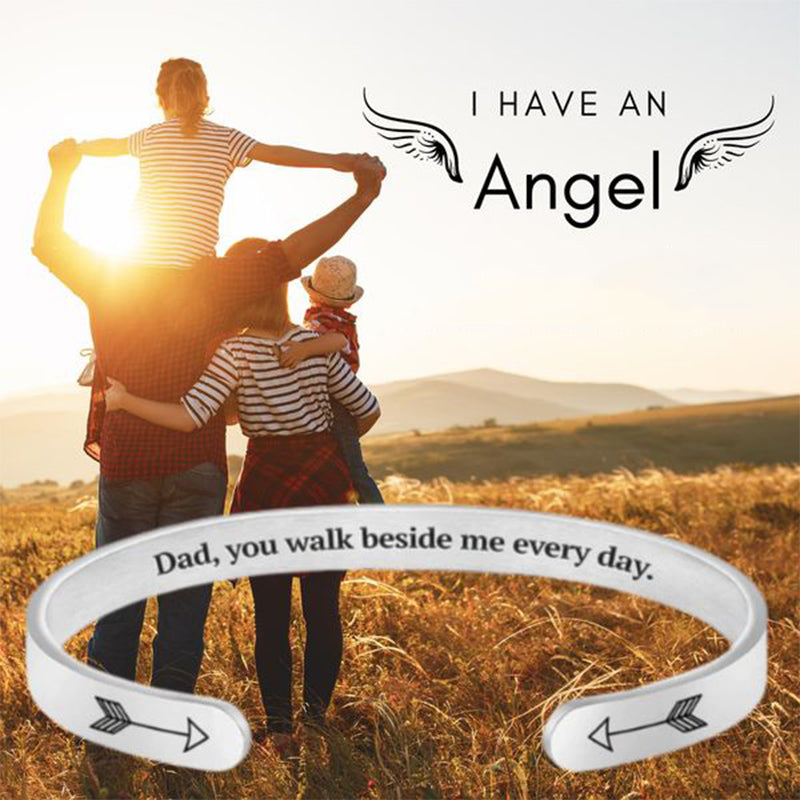 Bracelet carved with father's love