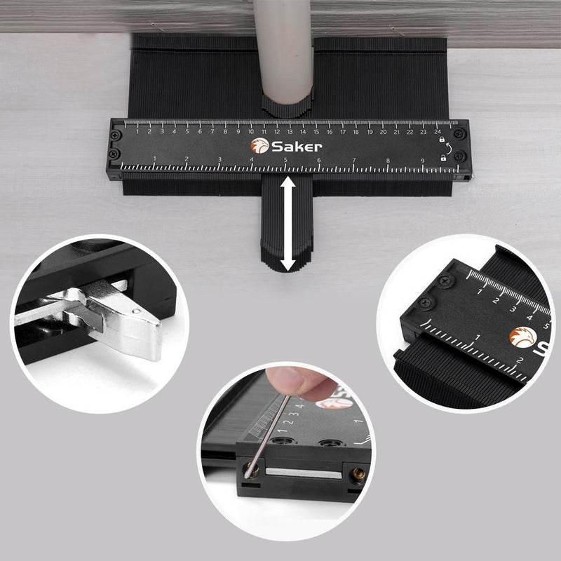 Saker Contour Gauge Profile Tool - Upgraded Version