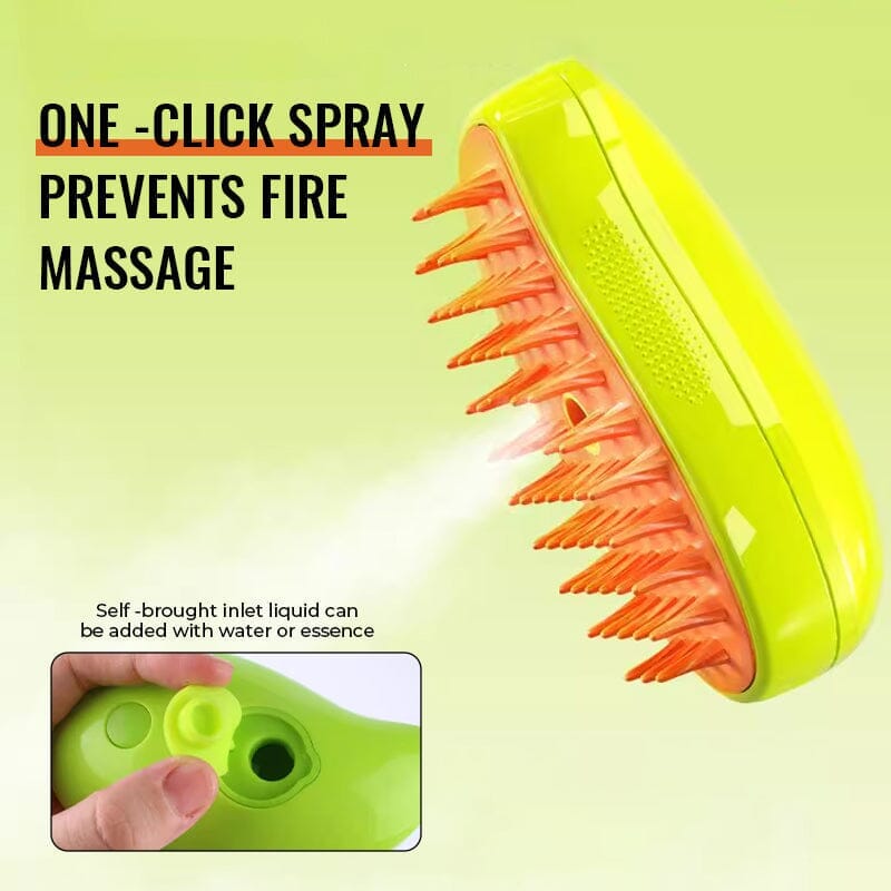 Spray floating hair comb