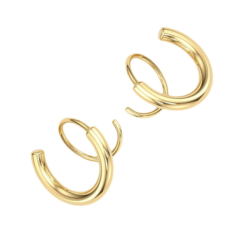 Double Twist Spiral Earrings