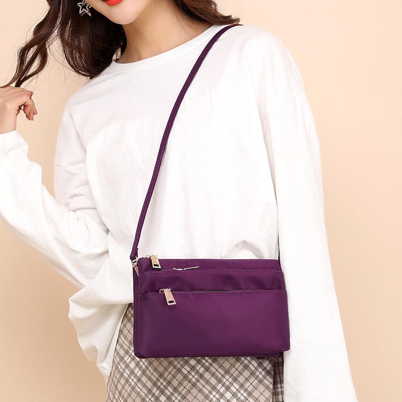 Women Simple Multi Layers Daily Crossbody Bag