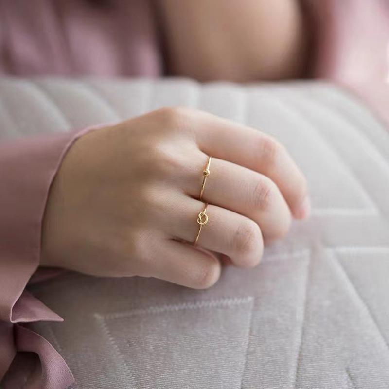 Golden Love Knot Ring