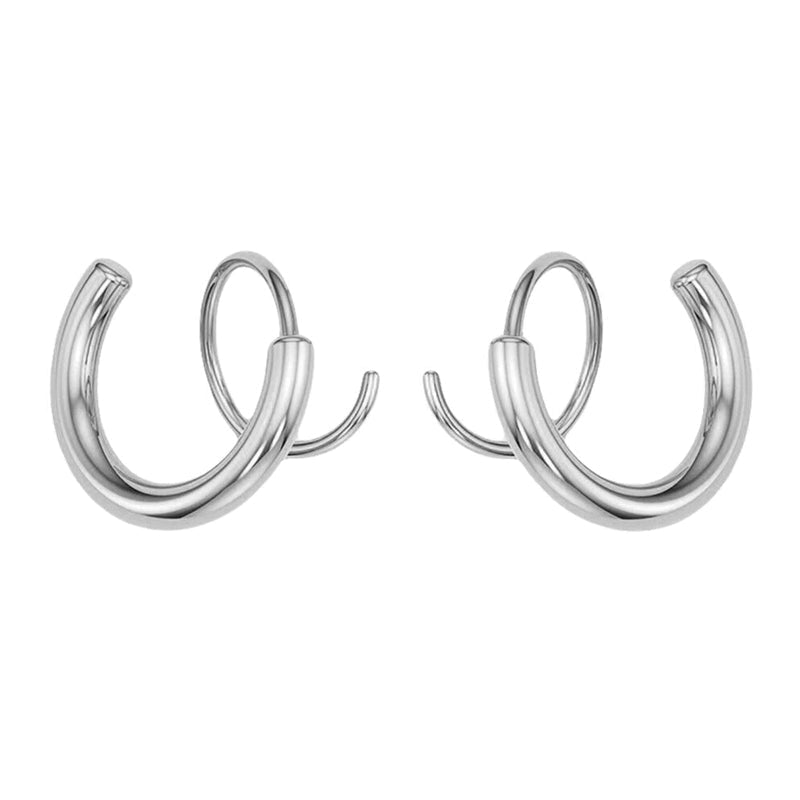 Double Twist Spiral Earrings