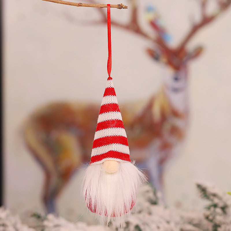 Christmas Tree Hanging Gnome Ornament