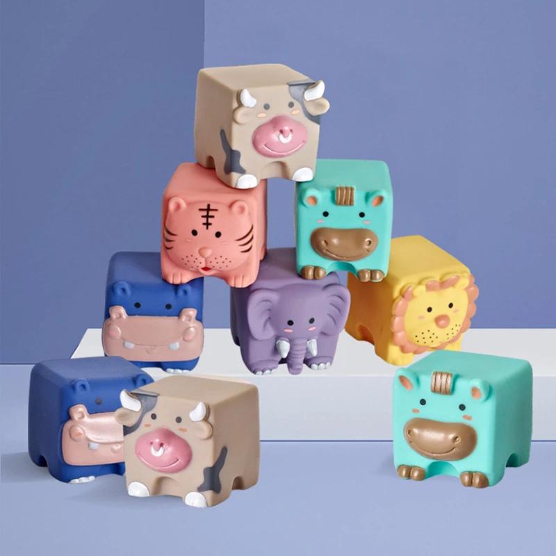 Infant Cartoon Soft Building Blocks