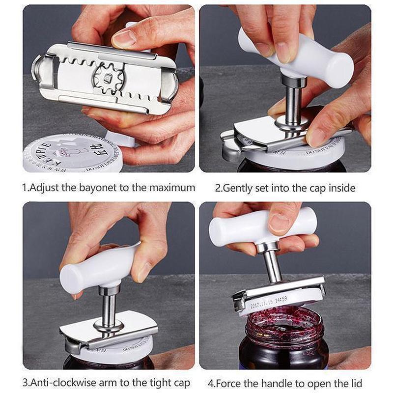 Pre Sale>>>Size Adjustable Stainless Steel Can Opener Bottle Tin Cap